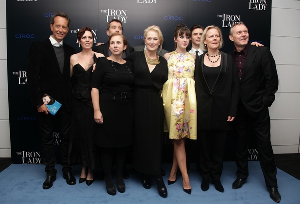 Cast and crew gather for a group photograph