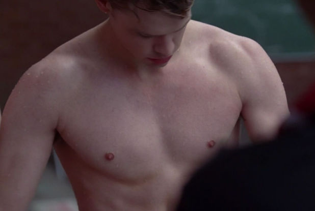 chord overstreet shirtless glee