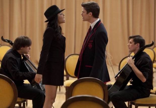 Blaine, Darren Criss, Glee, Michael, Sebastian, Santana