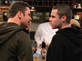 After seeing Chas get into John's car and kiss him before leaving. Adam confronts Aaron over his mum's actions