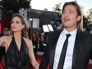 Angelina Jolie, left, and Brad Pitt at the 18th Annual Screen Actors Guild Awards
