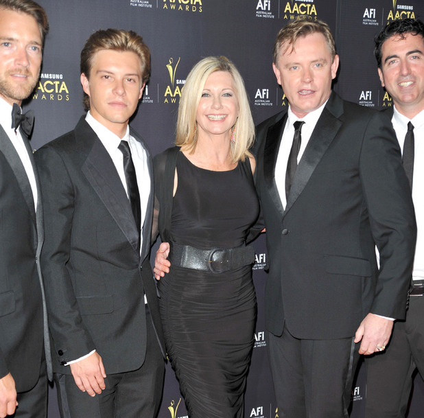 Olivia Newton-John and Stephen Elliott