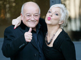 Tim Healy and Denise Welch
outside the ITV studios
London