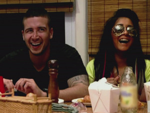 Vinny Guadagnino and Nicole 'Snooki' Polizzi
MTV's 'Jersey Shore' Season 5, Episode 6
The Follow Game: Mike gathers information on a roommate while Jenni's boyfriend doesn't return her calls