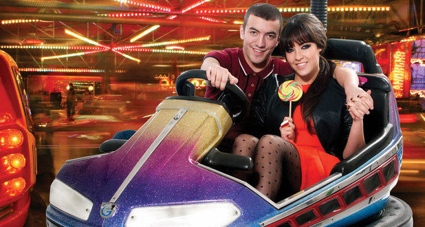 Jonny Clarke and Stephanie Davis pose for Inside Soap