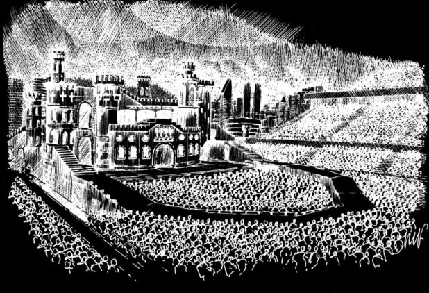 Lady GaGa 'Born This Way Ball' tour stage sketch