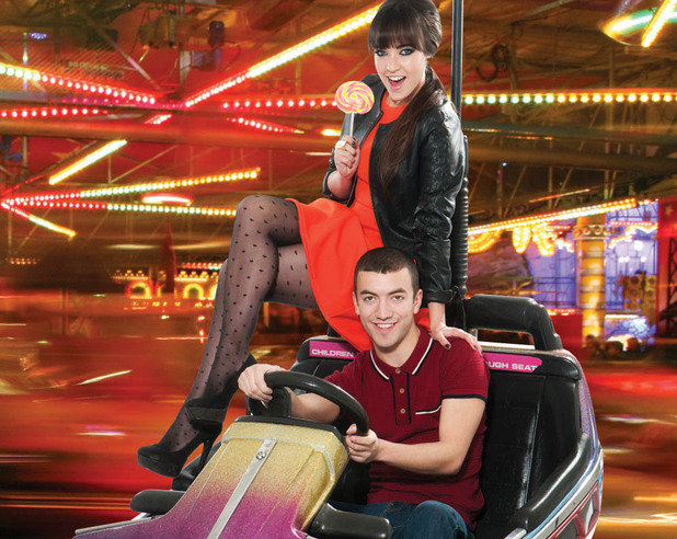 Jonny Clarke and Stephanie Davis pose for Inside Soap