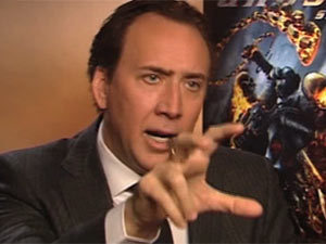 Nicolas Cage snake attack