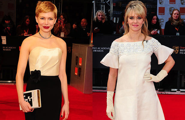 Michelle Williams, Edith Bowman, BAFTAs 2012