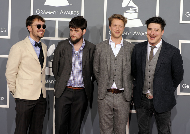 The 54th Annual Grammy Awards: Red Carpet: Mumford & Sons