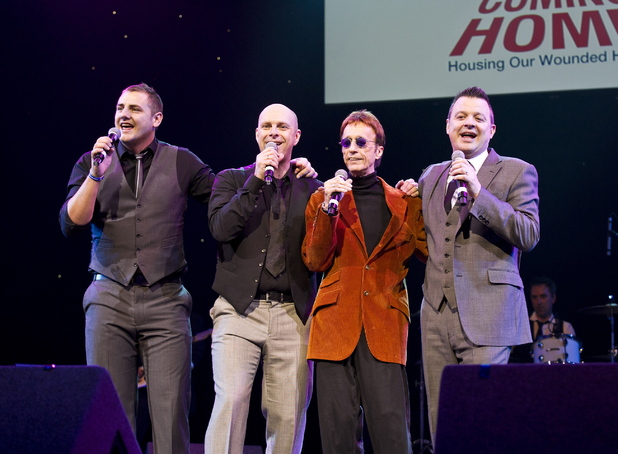 Robin Gibb performing with The Soldiers at The London Paladium