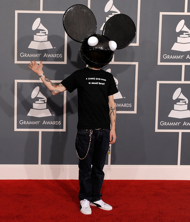 The 54th Annual Grammy Awards: Red Carpet: Deadmau5
