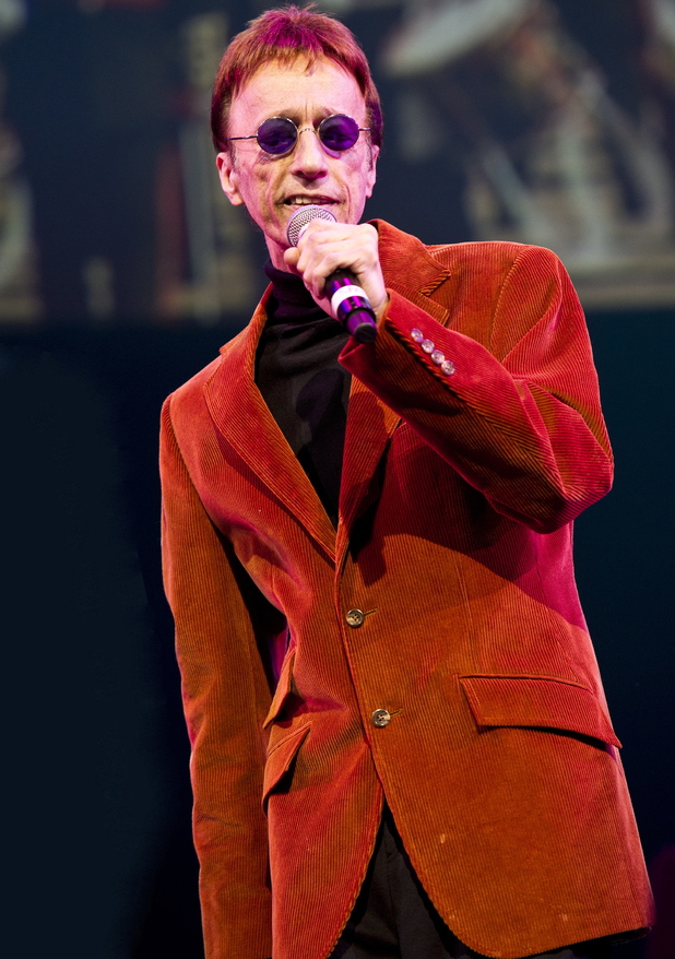 Robin Gibb performing with The Soldiers at The London Paladium
