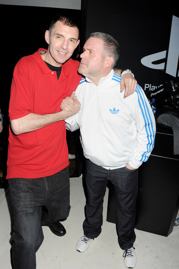 Chris Moyles and Tim Westwood at The Playstation Vita Rooms pre-launch event