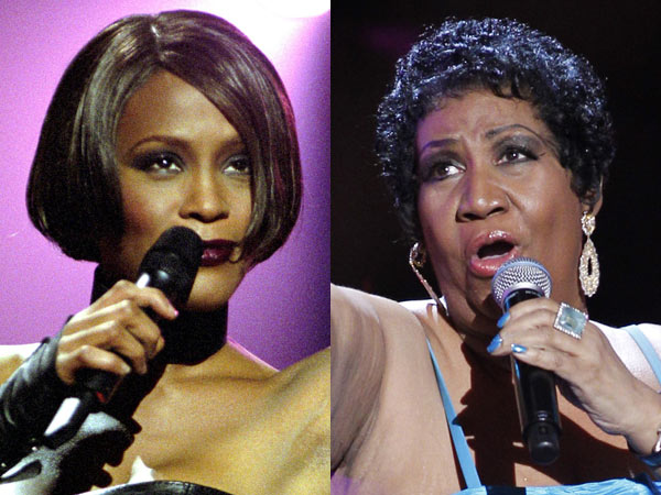 Aretha Franklin and Whitney Houston 