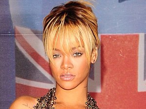 Rihanna arriving for the 2012 Brit Awards at The O2 Arena, London