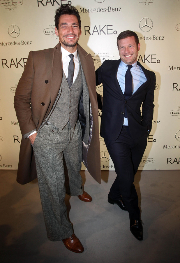 David Gandy and Dermot O'Leary