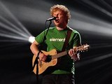 Ed Sheeran performs during the 2012 Brit awards at The O2 Arena, London