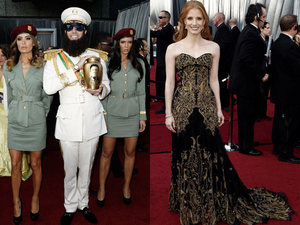 Sacah Baron Cohen, Jessica Chastain 
