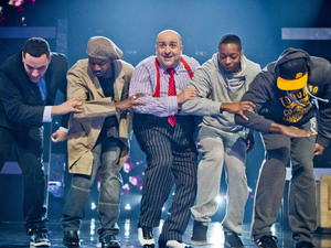 Omid Djalili performs to Public Enemy "Fight The Power".