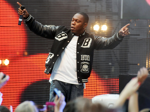Dizzee Rascal
performing at the "Coca- Cola London 2012 Olympic Torch Relay" event
at Westfield shopping centre
London
