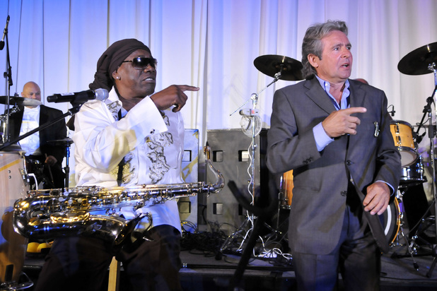 Clarence Clemons and Davey Jones 