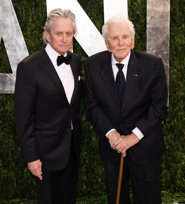 Micheal and Kirk Douglas 