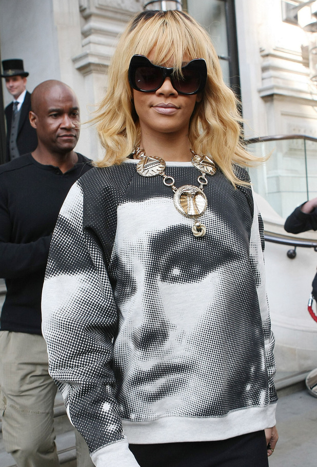 Rihanna
leaving her hotel
London, England - 26.02.12
