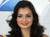 India's actress Dia Mirza poses