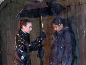 Jacqui finds Phoebe outside in the rain.