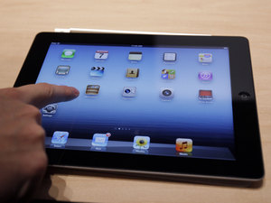 A new Apple iPad on display