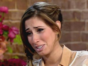 Stacey Solomon starts to cry when talking about being photographed smoking while pregnant seen on 'This Morning', shown on ITV