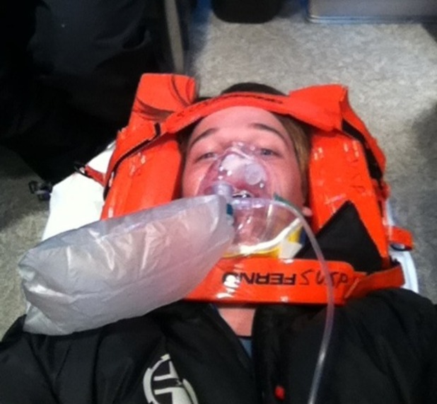 Patrick Schwarzenegger ski accident
