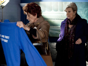 Dot and Cora find Andrew's jumper.