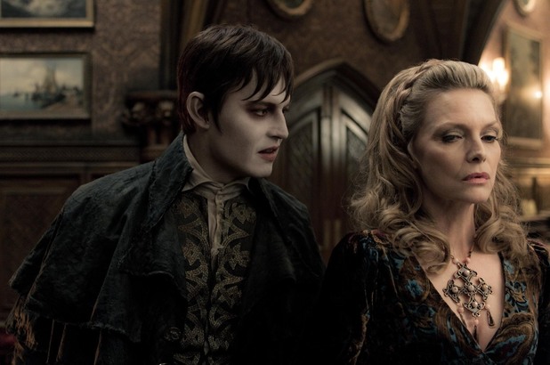 Johnny Depp and Michelle Pfeiffer in Dark Shadows