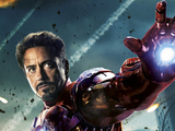 Robert Downey Jr as Iron Man.