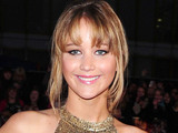 Jennifer Lawrence arrives at the premiere of The Hunger Games at the O2 in London.