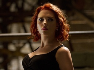 Scarlett Johansson as Black Widow in The Avengers