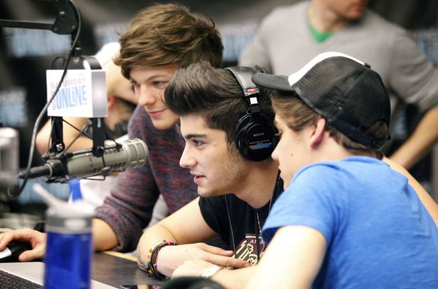 One Direction live on air at Q102 Radio Station at Bala Cynwyd, Pennsylvania