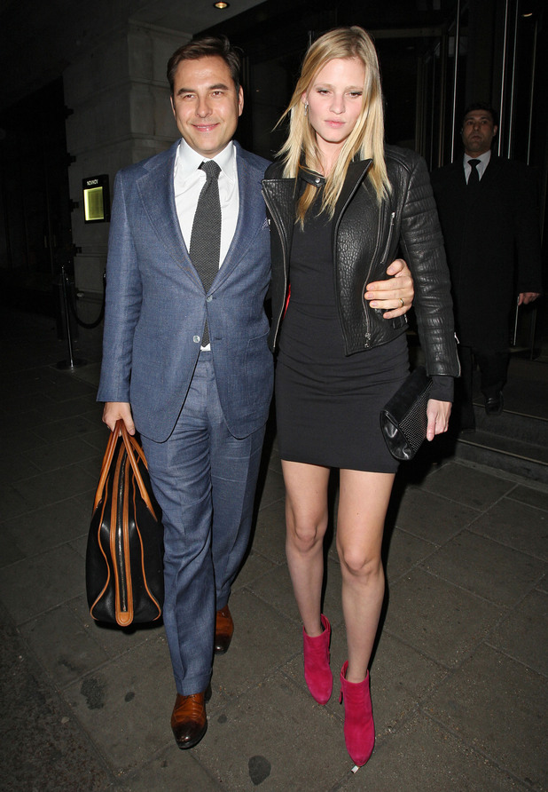 David Walliams and Lara Stone