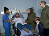 Lisa, Sam and Samson are worried as Zak is attached to a heart monitor in hospital following his collapse
