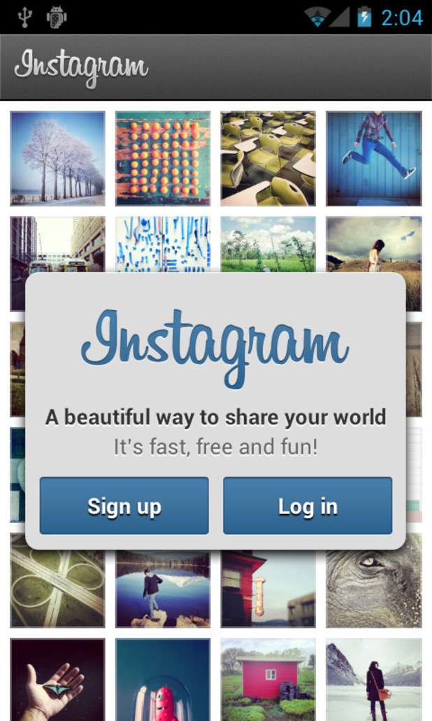 Instagram For Android Screenshot First Run Instagram For Android