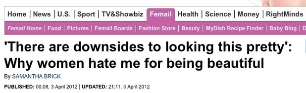 Samantha Brick, daily mail