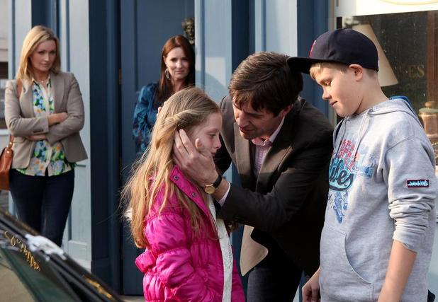 Louie says a tearful goodbye to his children.