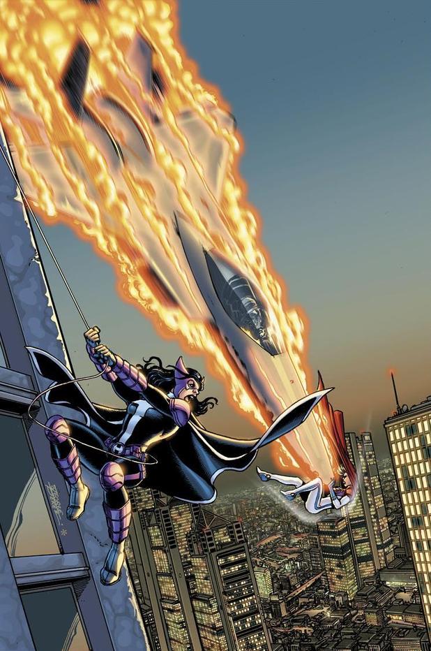 George Lopez's cover for 'Worlds' Finest' #3