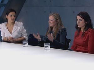 The Apprentice Episode 4: Gabrielle, Laura and Jane in the boardroom