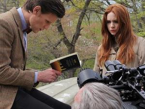 Doctor Who behind the scenes in Manhattan