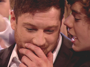 Just what words did Harry Styles from 'One Direction' choose to congratulate winner Matt Cardle with on the 'X-Factor Final'? Internet forums are buzzing with rumors it appears to be "Think how much pussy you'll get..."