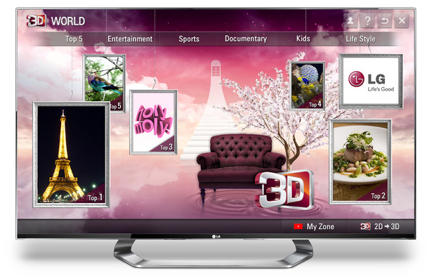 LG's premium content service 3D World