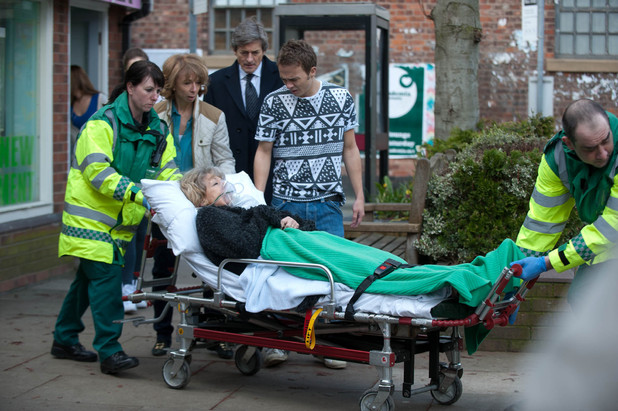 Audrey is rushed to hospital